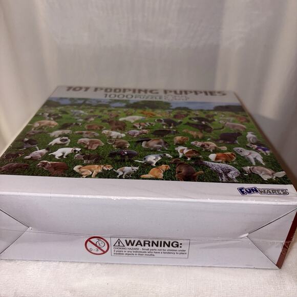 Funwares 101 Pooping Puppies 1000 Piece Jigsaw Puzzle Dog Gift NEW sealed - Picture 6 of 6